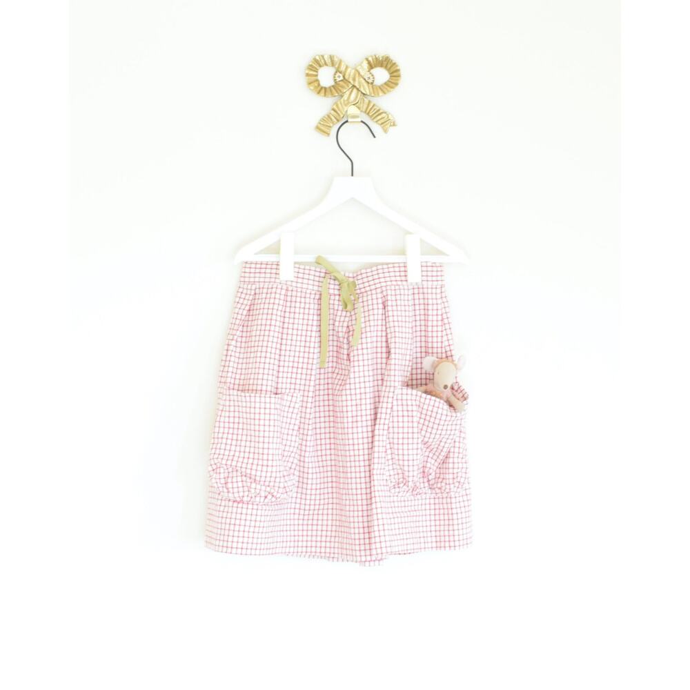 olive juice drawstring skirt  / 7-8 Years